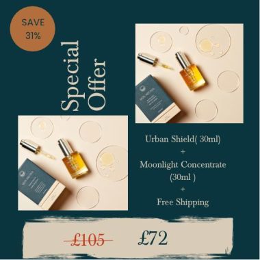 Complete Skin Care Duo Pack(28ml) : Moonlight Concentrate + Urban Shield + Free Delivery