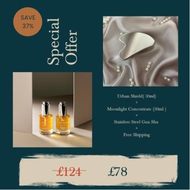 Urban Shield (28 ml) + Moonlight Concentrate (28 ml)+ Stainless Steel Gua Sha + Free Shipping